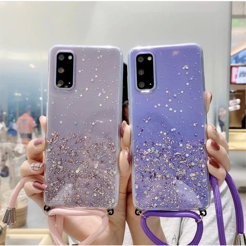 Glitter Case iPhone Oppo Vivo Xiaomi Samsung Huawei M20 M51 F11 A15  V20 A31 A92 A91 A52 A12 M21 M11