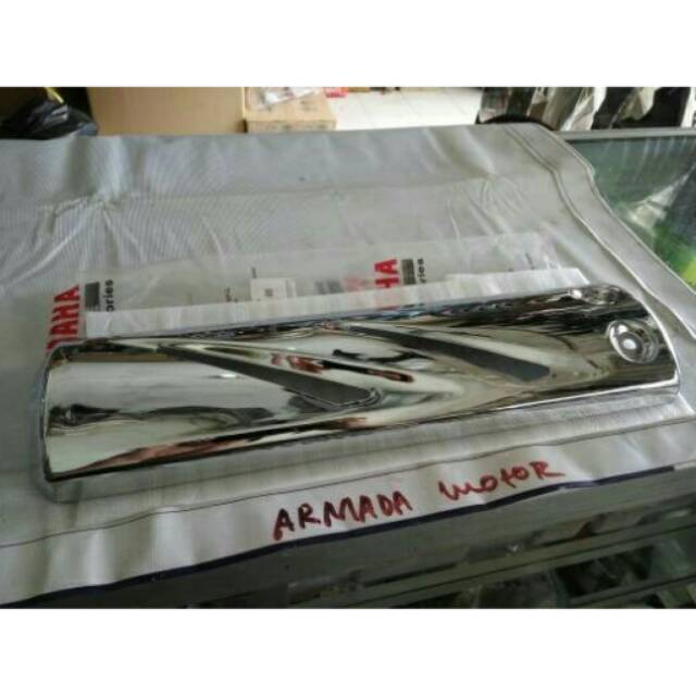 Cover Knalpot /Tutup Knalpot Stainless Vixion Old ORI Yamaha