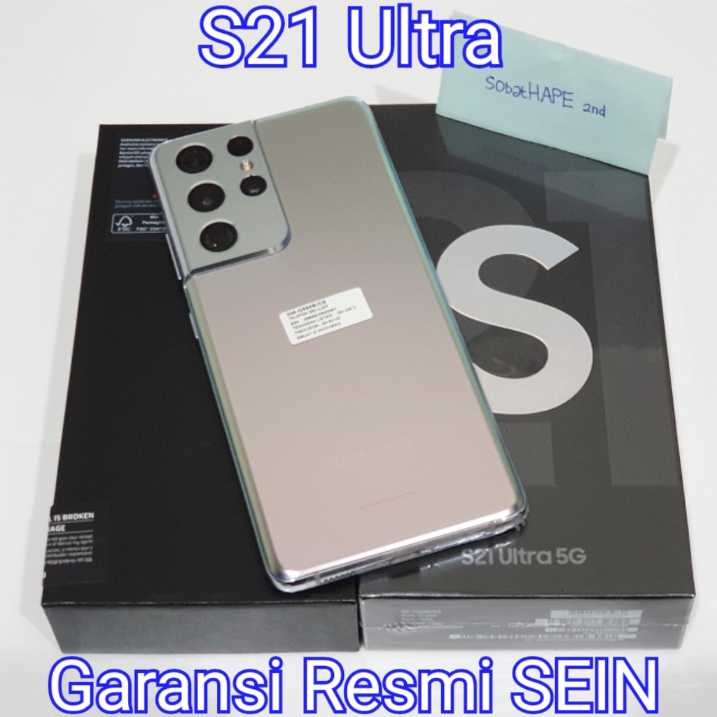 HP Samsung S21 Ultra 256GB 512GB Resmi SEIN Dual Sim Fullset - HP Second / Bekas
