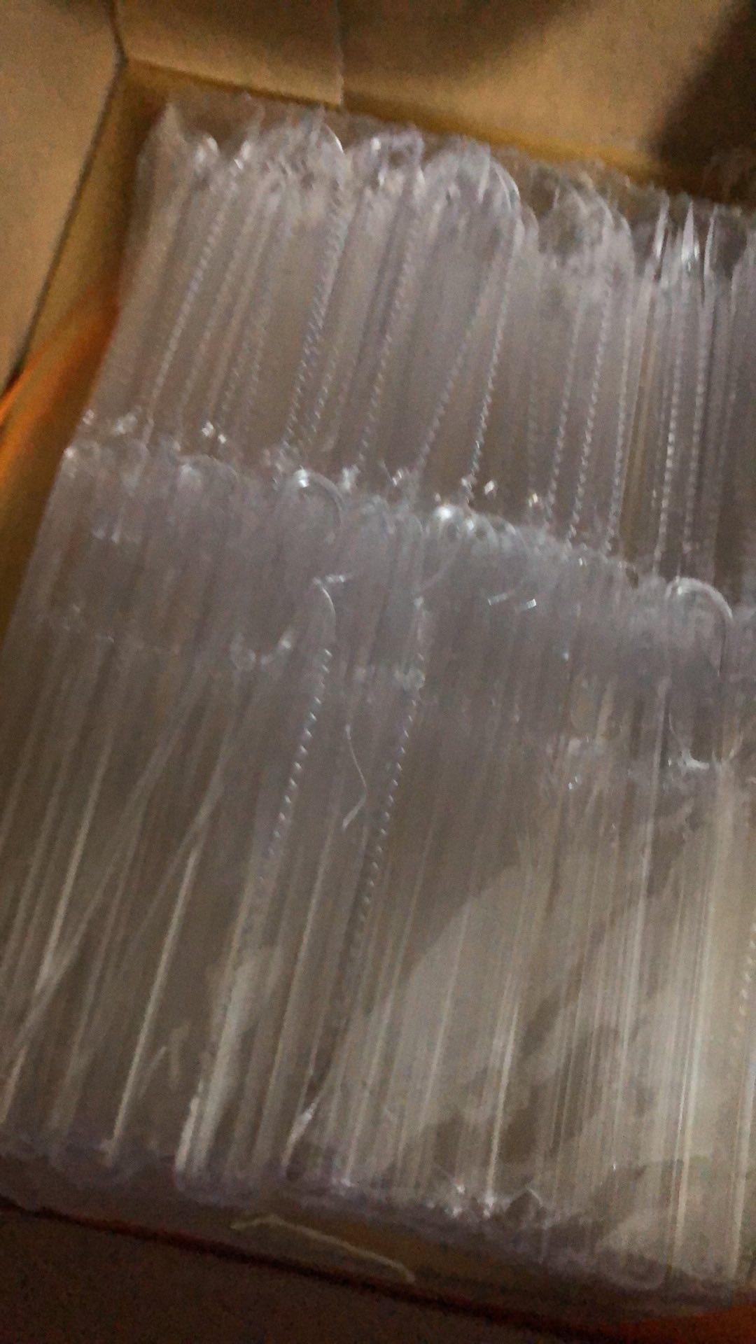 Pisau Plastik / Pisau Makan Plastik Bening @100 Pcs