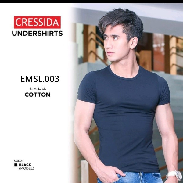 BB CRESSIDA SINGLET POLOS PRIA EMSL.003 / CMUS.003 cressida kaos dalam pria cressida underwear 100%