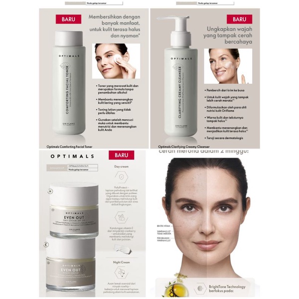 Optimals Even Out &amp; New Optimals Even Out Seri Terbaru Day Cream/Night Cream/ Toner/ Foaming Cleanser/ Serum/ Eye Cream