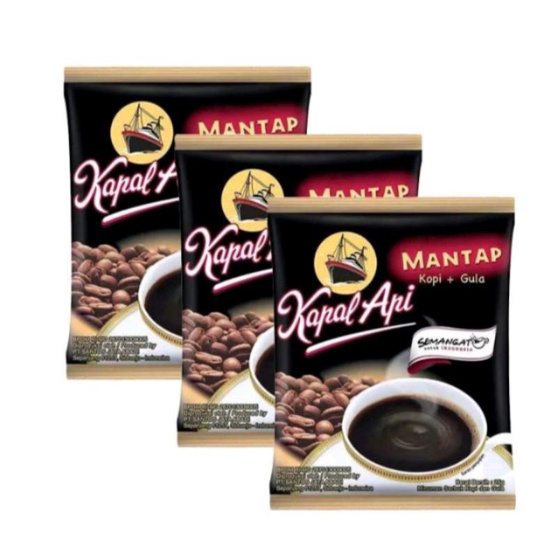 Kopi Kapal Api Mantap 12 x 25gr