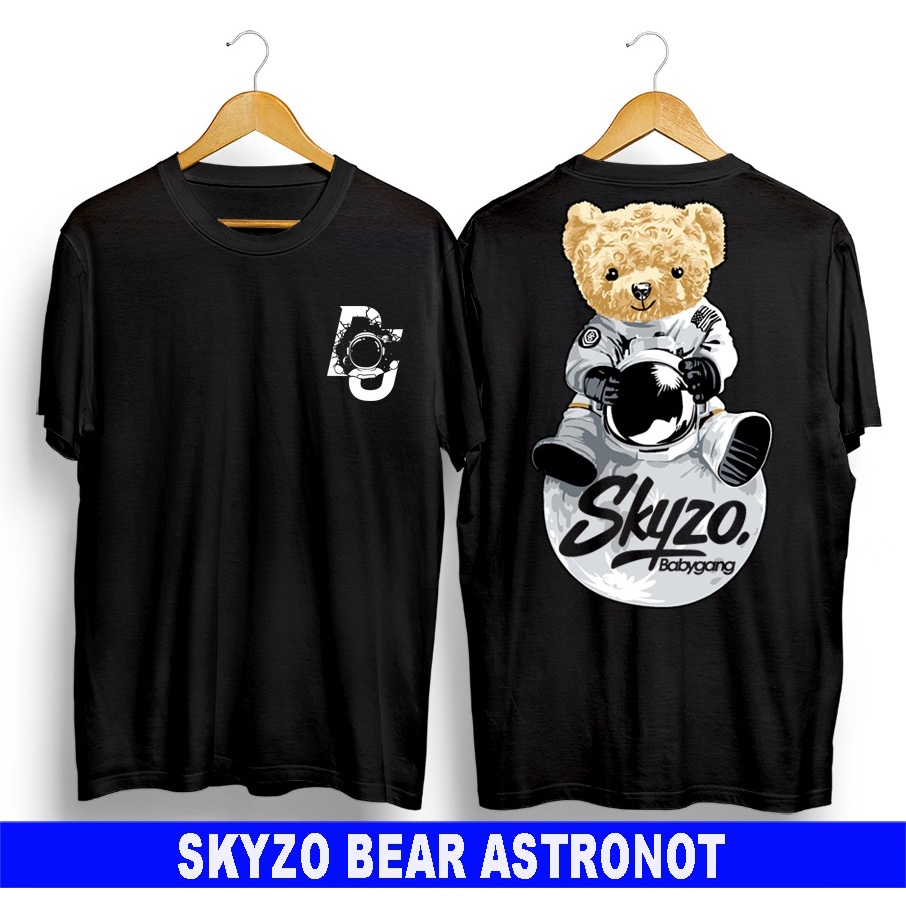 Kaos murah Kaos distro murah baju  distro pria t-shirt murah combed30s SKYZO BEAR HELM