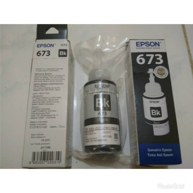 Tinta Epson 673 Original L800 L805 L850 L1800.