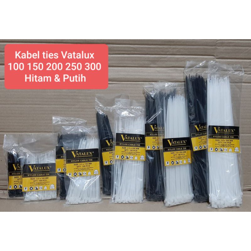 Kabel ties shukaku berbagai ukuran