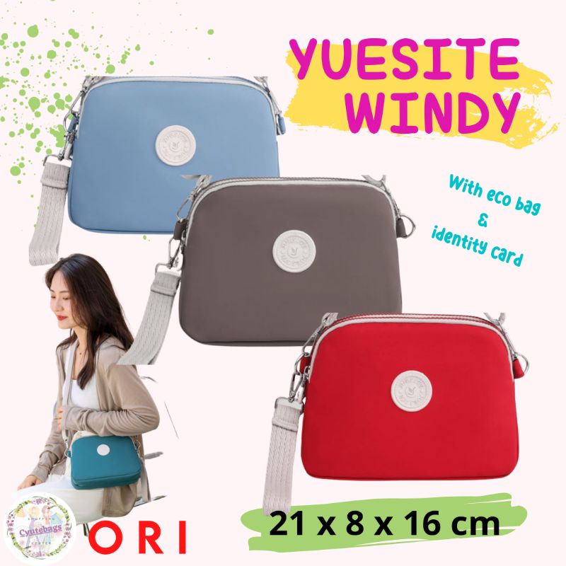 TAS SELEMPANG POUCH YUESITE WINDY ORIGINAL SLINGBAG