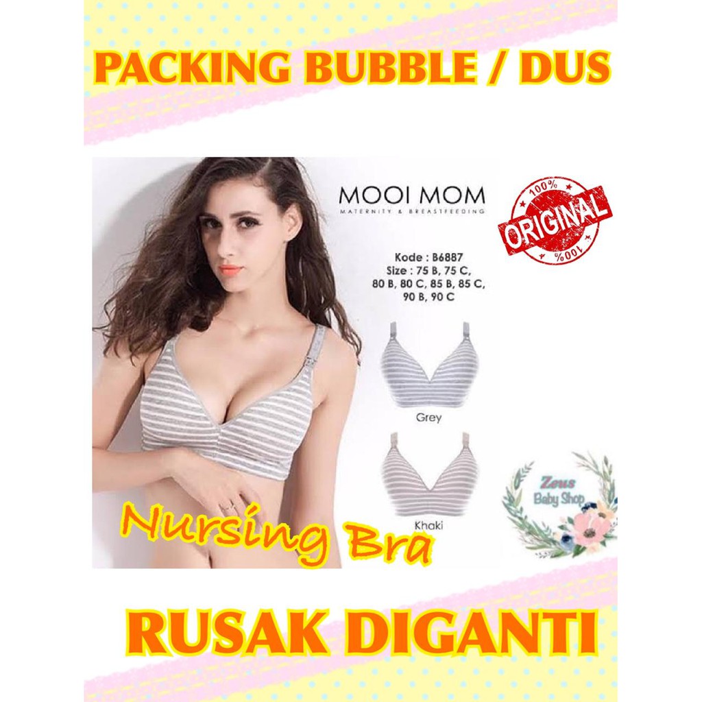 MOOIMOM Super Elastic Seamless Maternity Nursing Bra Ibu Hamil Menyusui