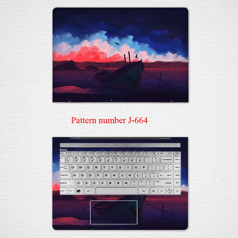 Stiker Skin Vinyl 2 Sisi Untuk Laptop 11 / 12 / 13 / 14 / 15 / 17 &quot;Lenovo Yoga Duetbook13S / 15p / 15i S5 / 15550l