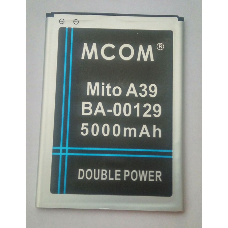 Battery Batre Baterai Double Power Mcom Mito A39 BA-000129 BA000129 BA-00129 BA00129