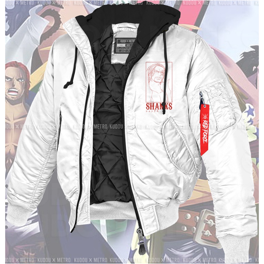 Bomber Waterproof Red Force Shanks Anime Manga One Piece Premium Unisex