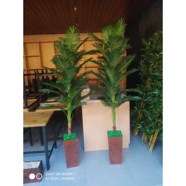pohon palem plastik/palem artificial/bisa cod/bunga artificial