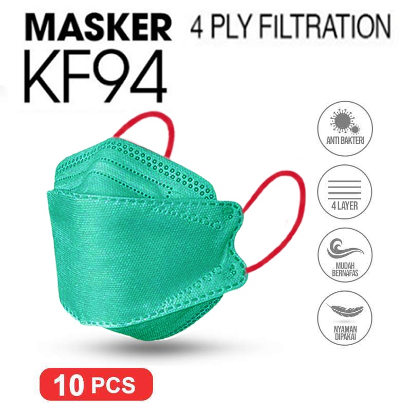 Masker KF94 Earloop 4Ply Evo 3D Proctection Mouson Perpack isi 10Pcs Makser KF94 KN95 4 Ply Warna Polos Pilihan Warna Surgical Mask Masker Terbaru Masker kesehatan