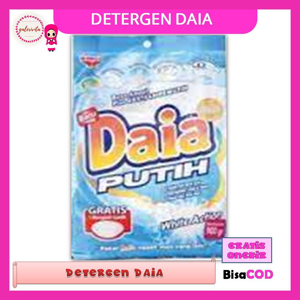 Daia Detergent 235 Gram / Daia Deterjen Bubuk / Daia Powder Detergent / Sabun Cuci Bubuk All Varian