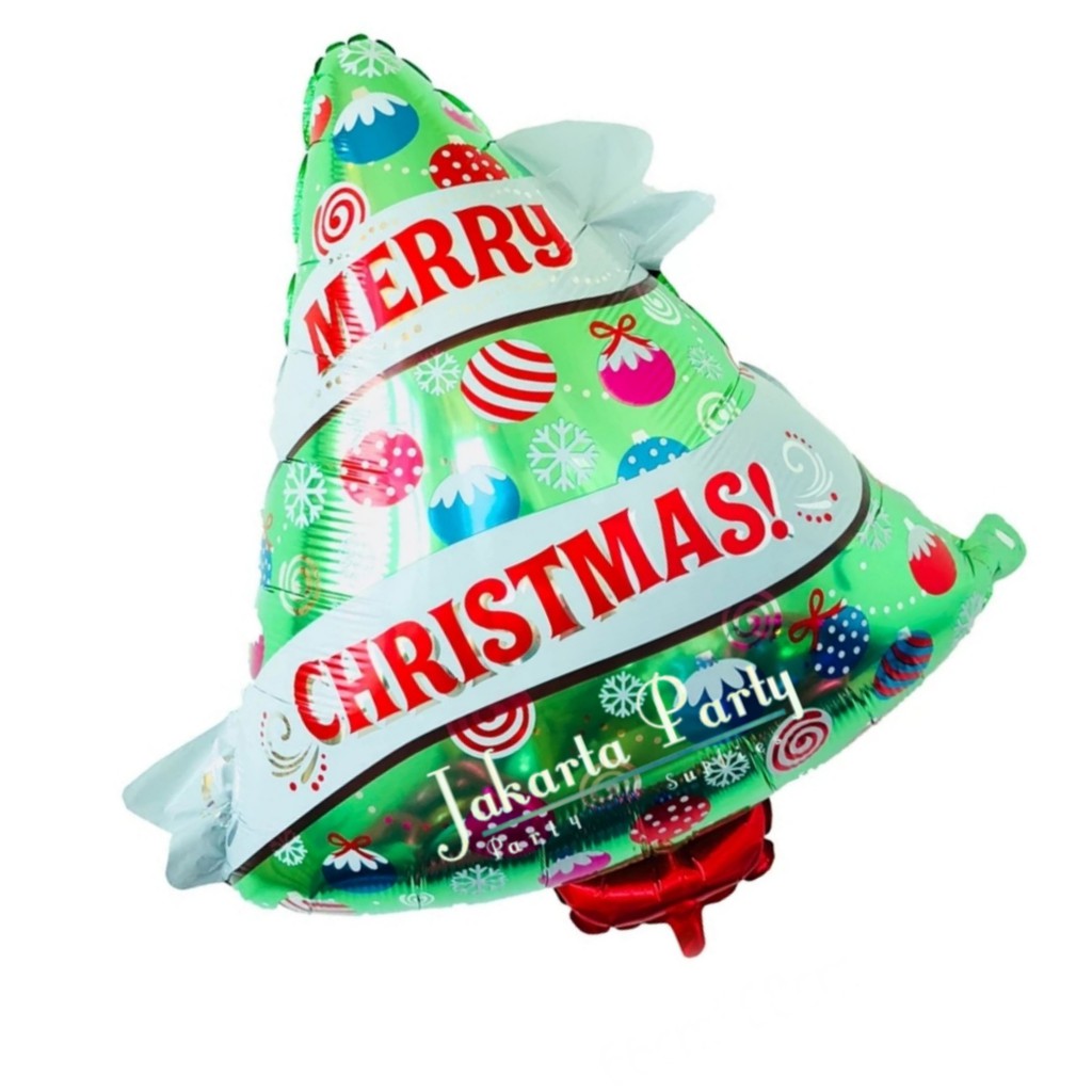 Balon Foil Pohon Natal / Balon Foil Xmas Tree / Balon Foil Christmas