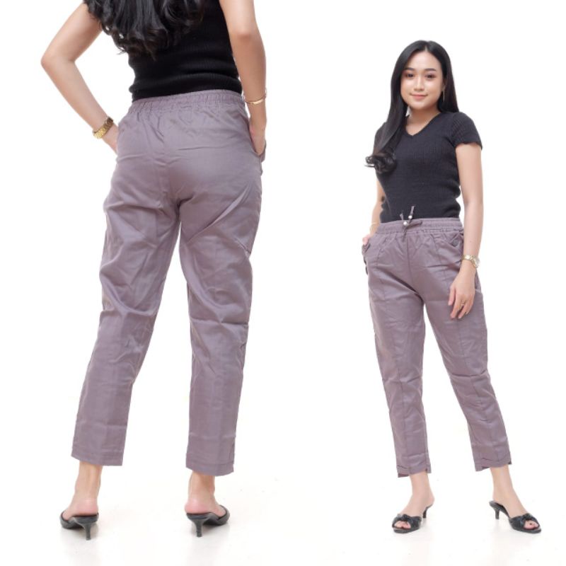 BAGGY PANTS PREMIUM AMERICA DRILL GRADE A CELANA PANJANG WANITA