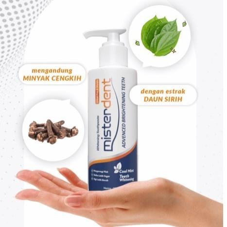MISTERDENT Original Brightening untuk Pemutih Gigi