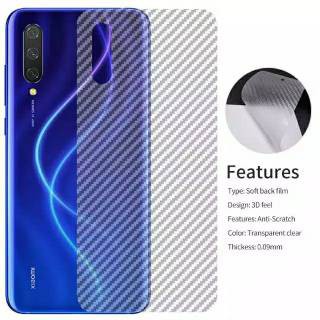 XIAOMI REDMI MI NOTE 3 5 6 5PRO 6PRO 7 7PRO NOTE 8 8 PRO SKIN CARBON TRANSPARAN BACK