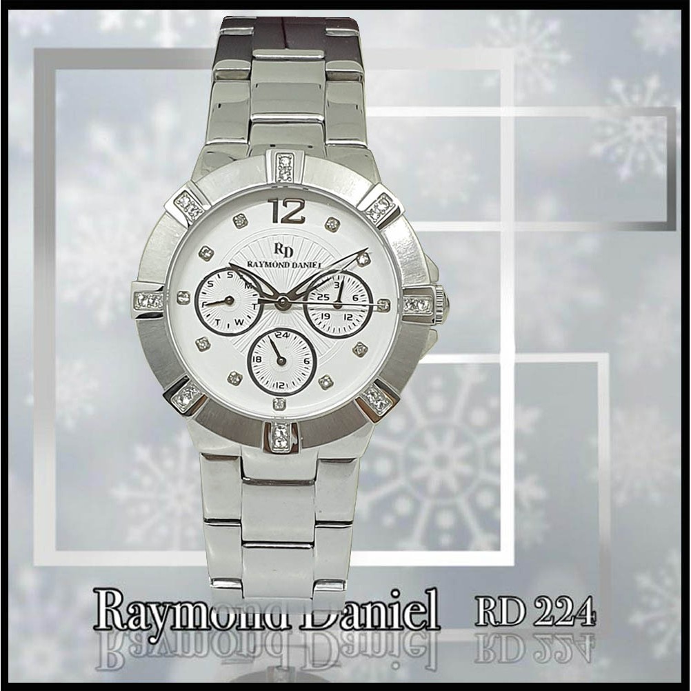 Raymond Daniel 224 Silver White Jam Tangan Wanita Original
