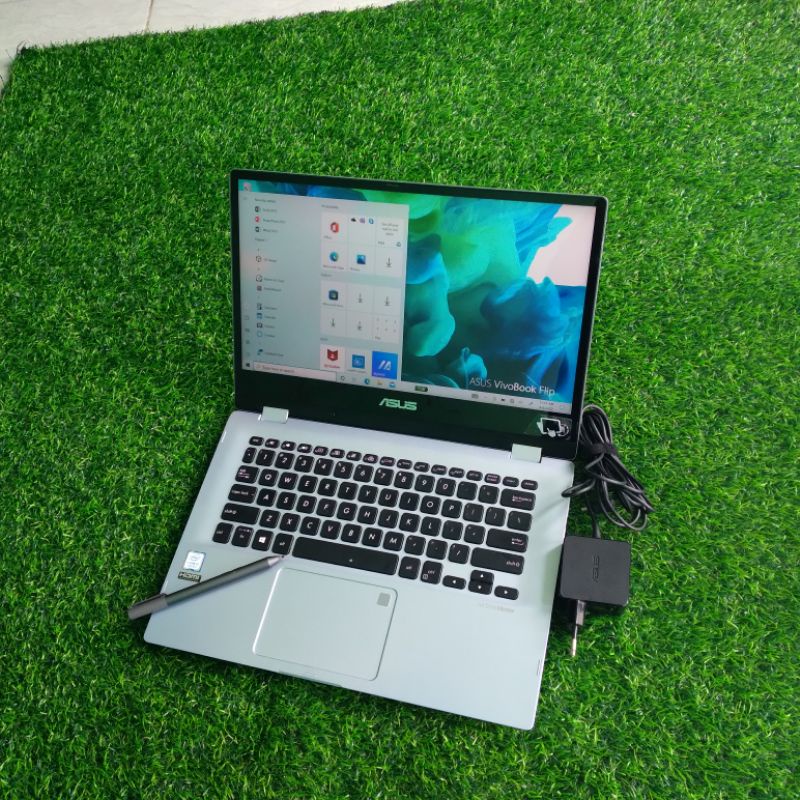 Laptop Touchscreen Asus Vivobook Flip TP412FA Core i3-8145U SSD 512MB Slim Mulus Ultrabook