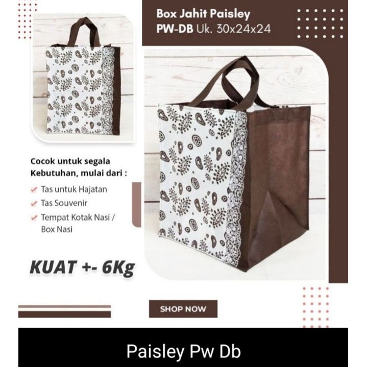 

TAS SPUNBOND HAJATAN 30X24X24 MOTIF | TAS BERKAT | TAS HAMPERS