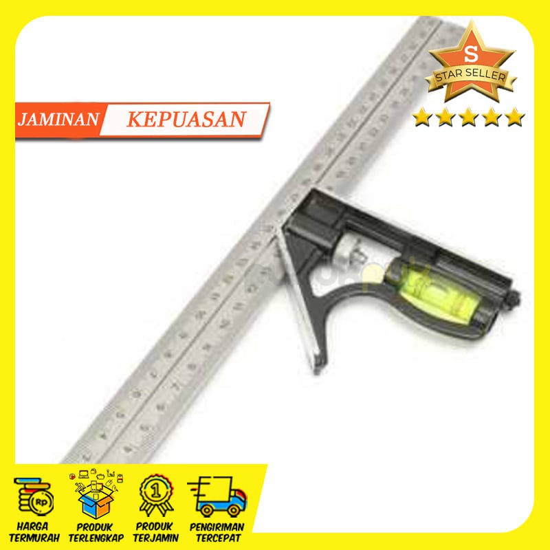 

Grosir Taffware Mistar Penggaris Siku Tukang Multifungsi - ZEAST