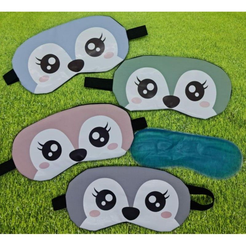 Masker Penutup mata tidur dengan gel pendingin / sleeping eye mask