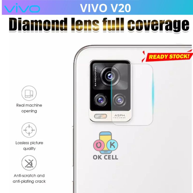 TG Anti Gores Kamera Belakang Vivo V20 - Tempered Glass Kaca Camera Vivo V20 Screen Protector