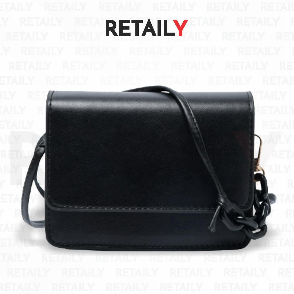 Retaily RY1406 Tas Selempang Kotak Mini Satchel Slingbag Kecil Bahan PU