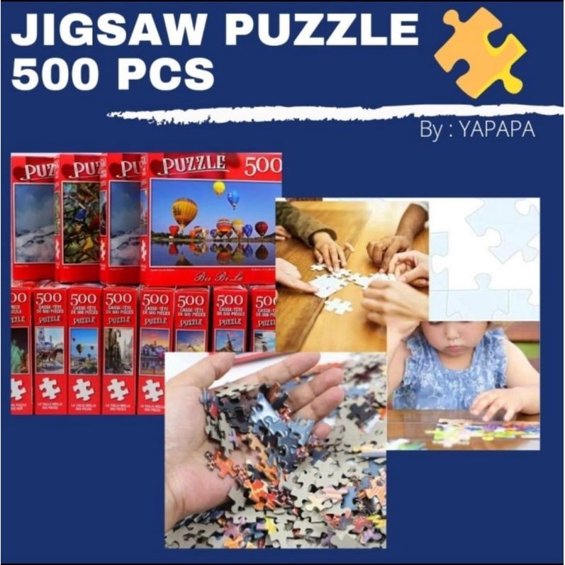 Jigsaw Puzzle 500 pcs puzzle dewasa dan anak readystock. puzzle500