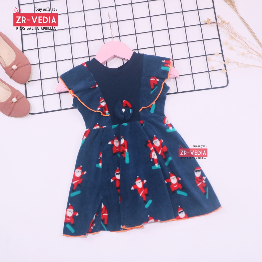 Dress Marion uk 6-18 Bulan / Dres Kensi Lengan Pendek Anak Bayi Perempuan Gaun Pesta Murah Import