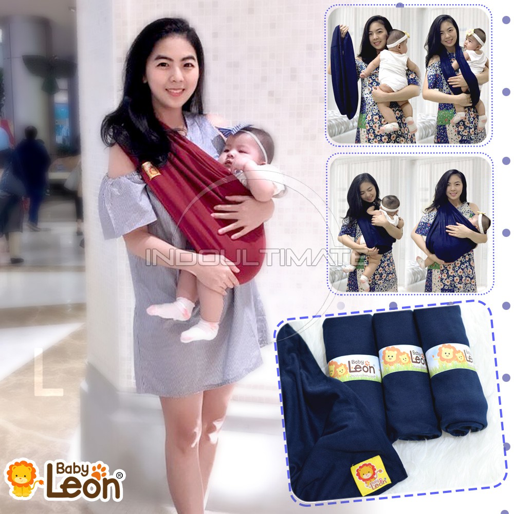 BABY LEON Gendongan Bayi BY-44 MAROON / Gendongan Geos gendongan bayi murah