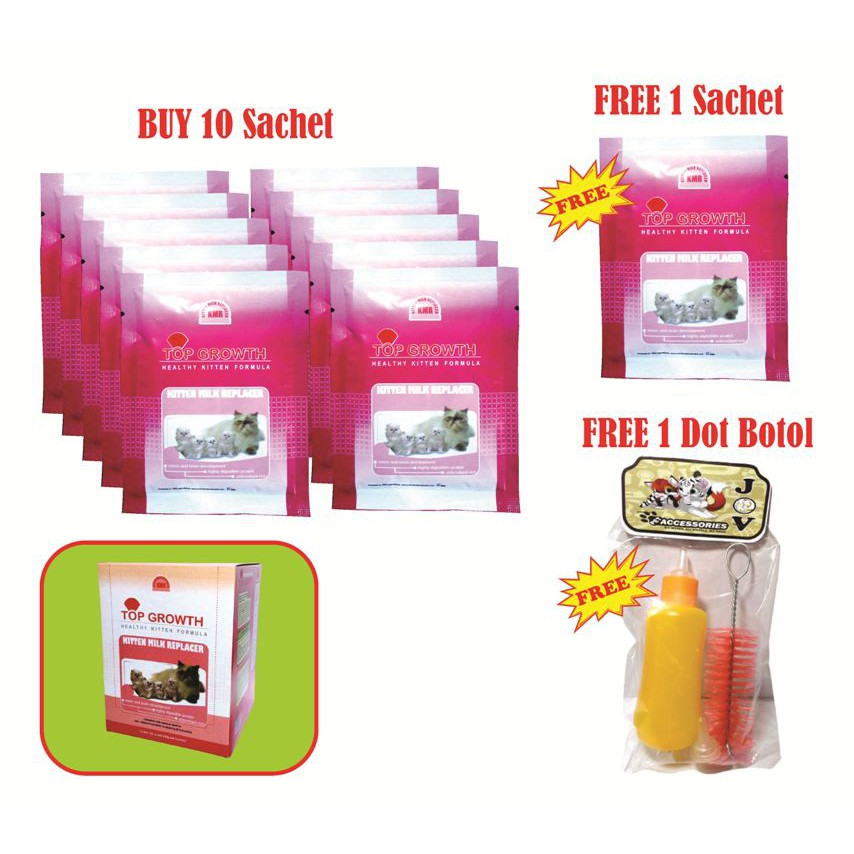 Susu Top Grwoth Lebih Murah Beli 10 Free 1 Sachet (1Box) FREE Dot Sikat JOV