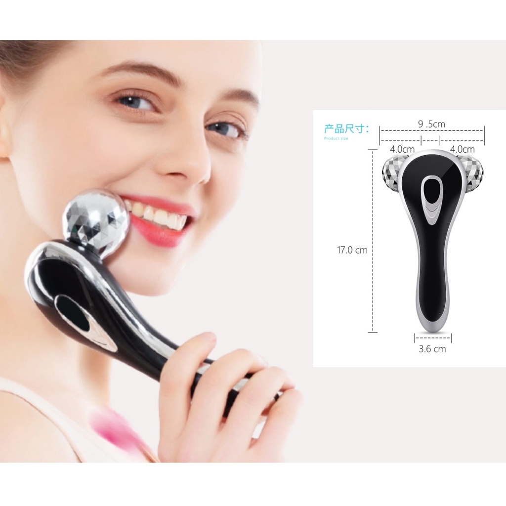 ALAT PIJAT WAJAH ROLLER 3D LA114B5 MASSAGER FACIAL PENGENCANG TIRUS PAHA MUKA BADAN TUBUH MASSAGE TERAPI FACE RELAKSASI LIFT