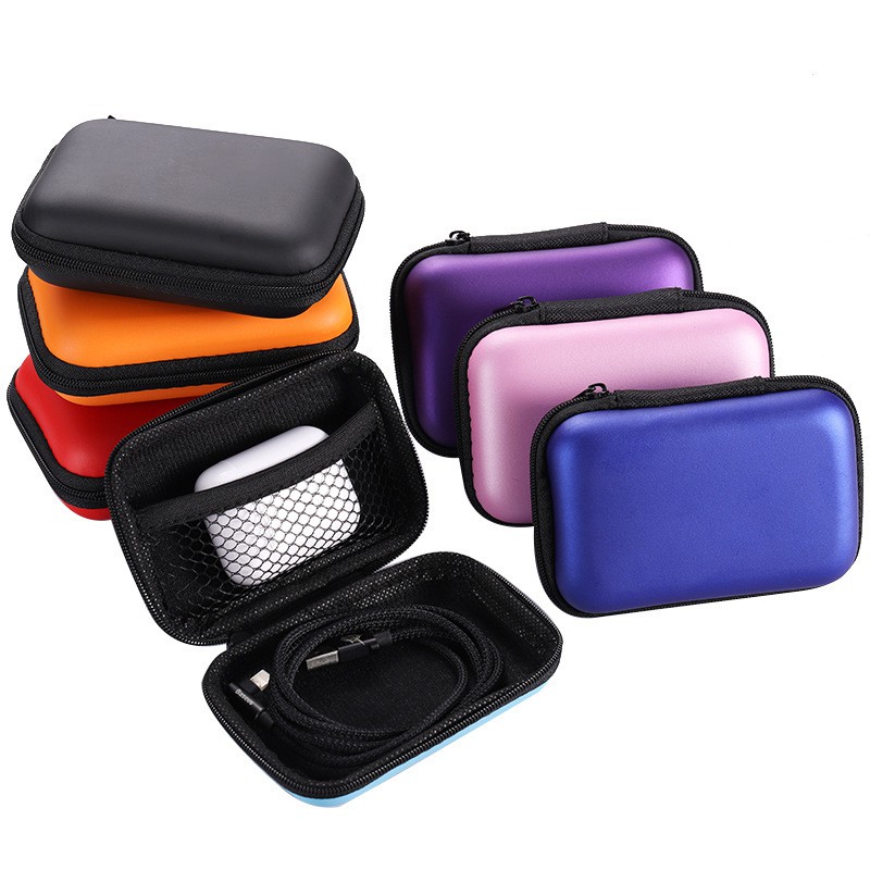 Persegi Panjang Case For Earphone Charger Bluetooth Headset Kabel Data