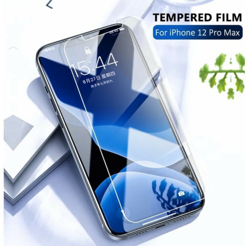 tempered glass clear Iphone 12 12 Mini 12 13 14 pro max 14 plus anti gores screen guard kaca