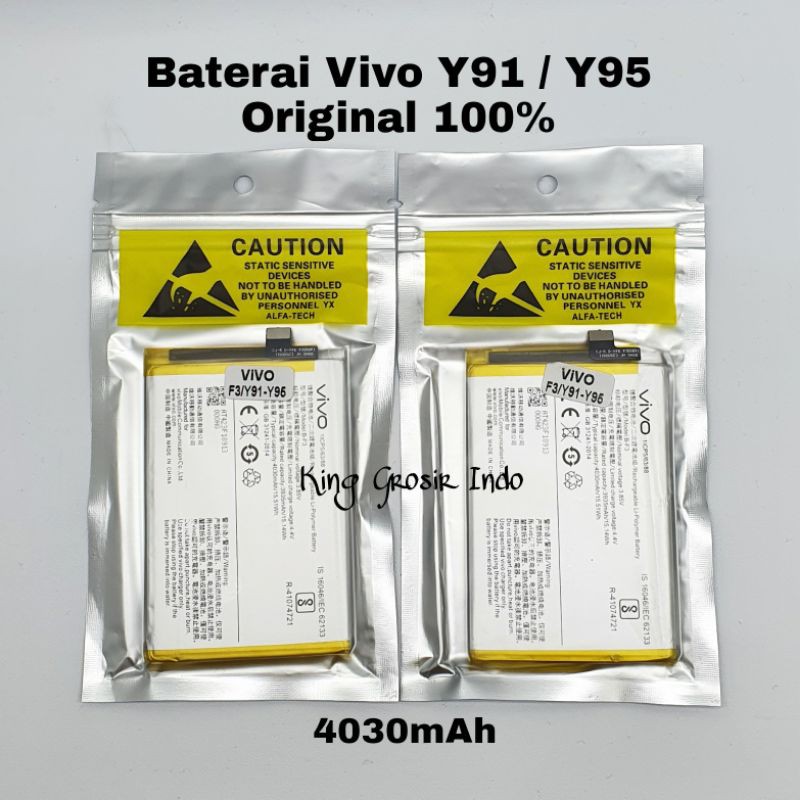 Baterai Vivo B-F3 / BF3 / F3 / Y91 / Y95 Original 100% Battery