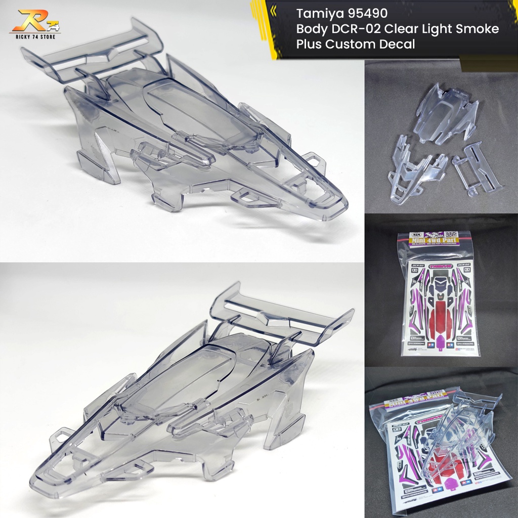 Tamiya 95490 Body DCR-02 Clear Light Smoke Plus Custom Decal