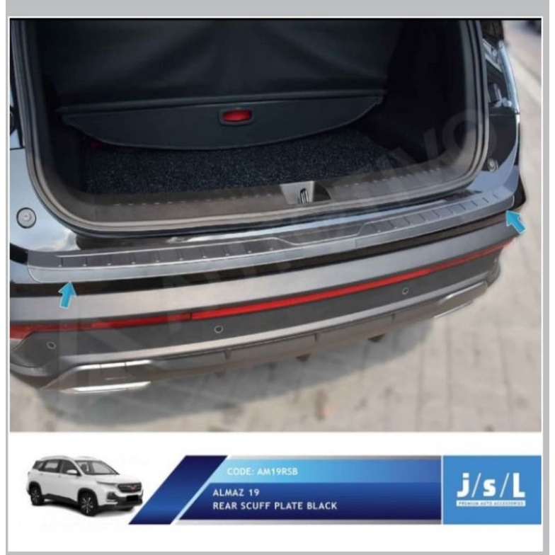 Jsl Sillplate Belakang Wuling Almaz 2019 Rear Scuff Plate Black