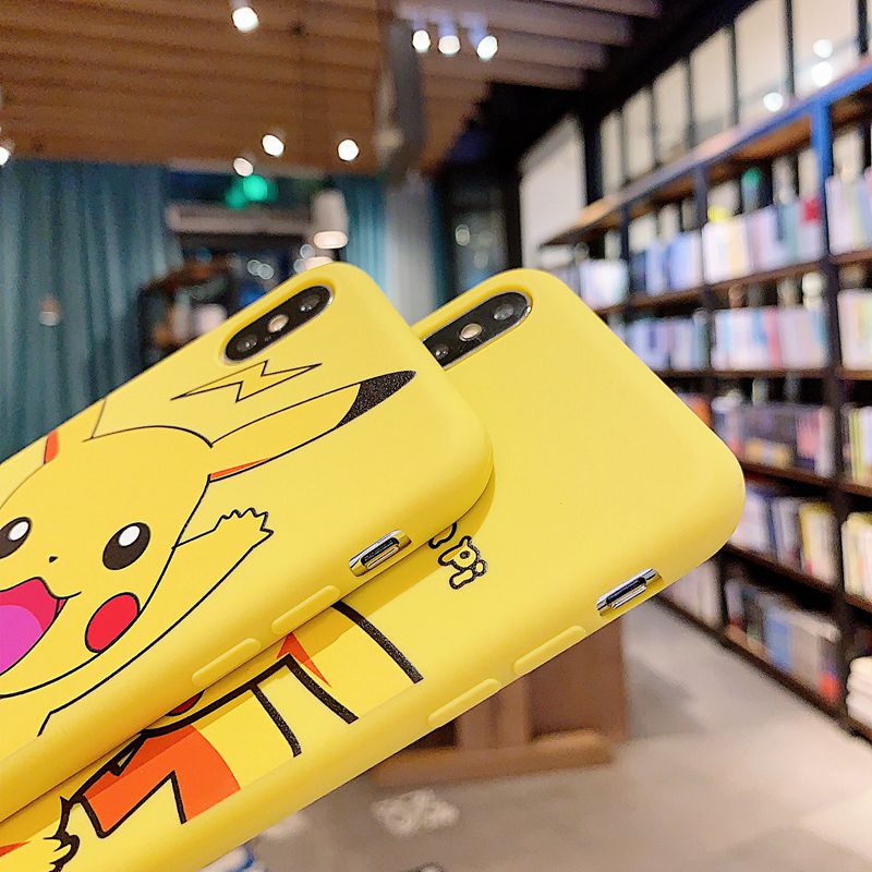 Pikachu Soft Case Apple iPhone 6 6S 7 8 + Plus SE 2020 11 12 Pro Max X XR XS Max Casing SAMSUNG Note 9 10 Plus A51 A71