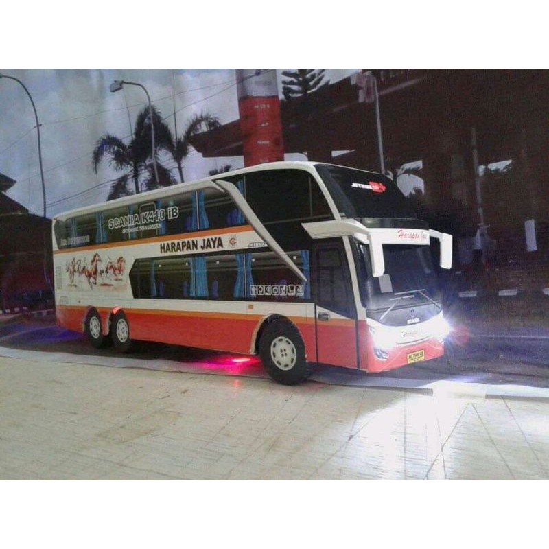 Miniatur Bus Harapan Jaya DD Lampu