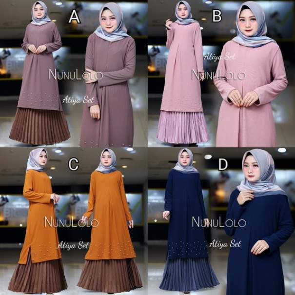 Gamis ATIYA SET  Original by NUNULOLO