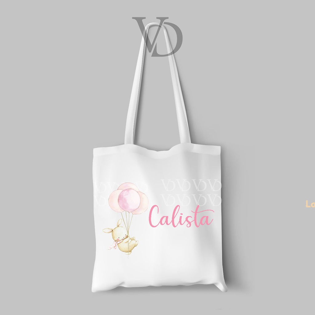 CUSTOM NAMA / TOTE BAG LINE BAHAN KANVAS MOTIF nama / SOUVENIR WEDDING /  korean TOTE BAG / hadiah wedding / custom tote bag nama