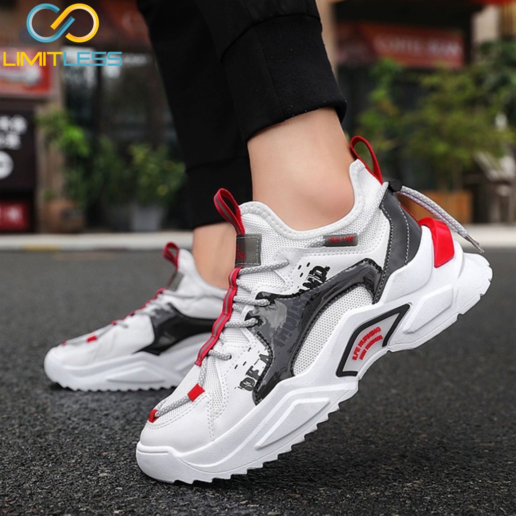 Sepatu Pria Sneakers Casual Sporty Sepatu Snakers Cowok Terbaru Korean Style Fashionable Sepatu Sneakers