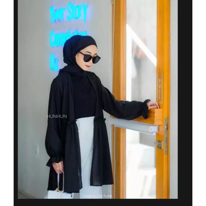 FADILAH OUTER CARDIGAN CERUTY POLOS/PAKAIAN WANITA /LUARAN GAMIS/ATASAN OOTD WANITA 2022