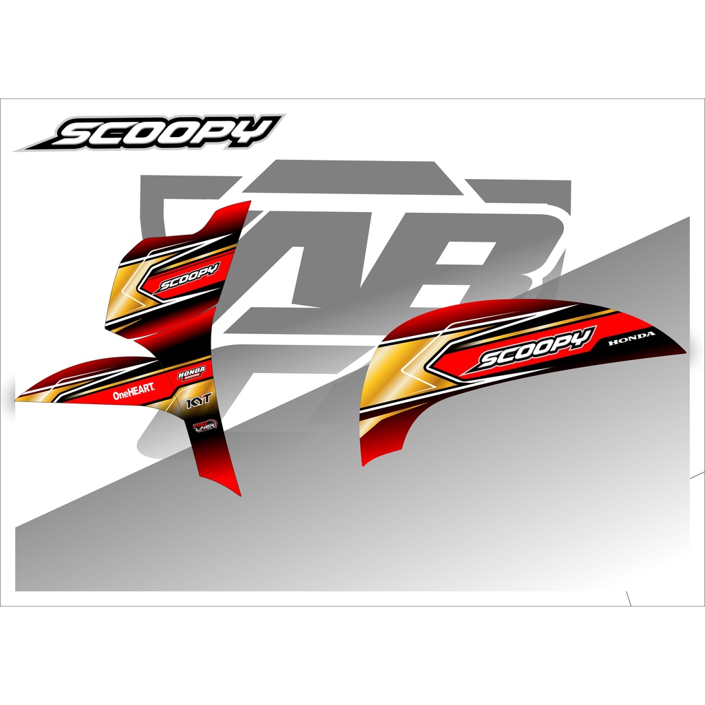Sticker Striping Variasi Scoopy - Striping Motor Scoopy - Variasi Scoopy - Decal scoopy