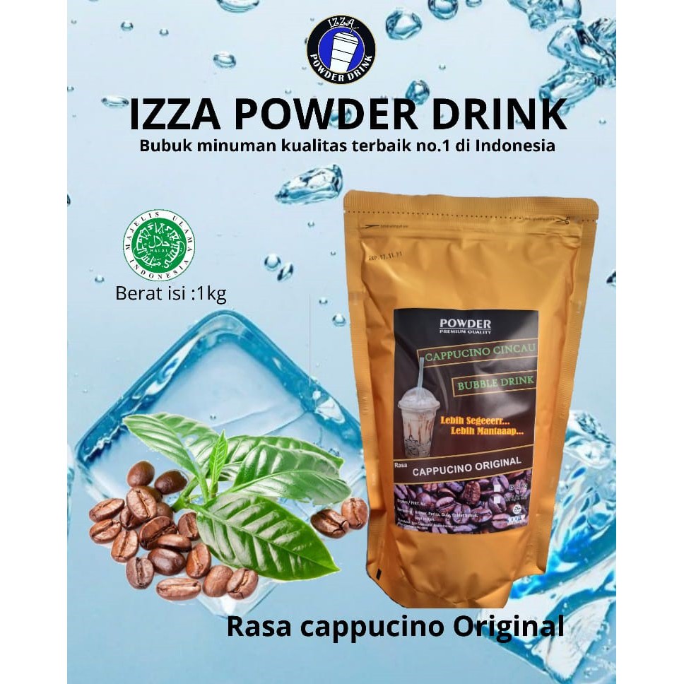 (COD) bubuk minuman varian rasa , bubuk cappucino cincau, Izza powder drink, minuman boba
