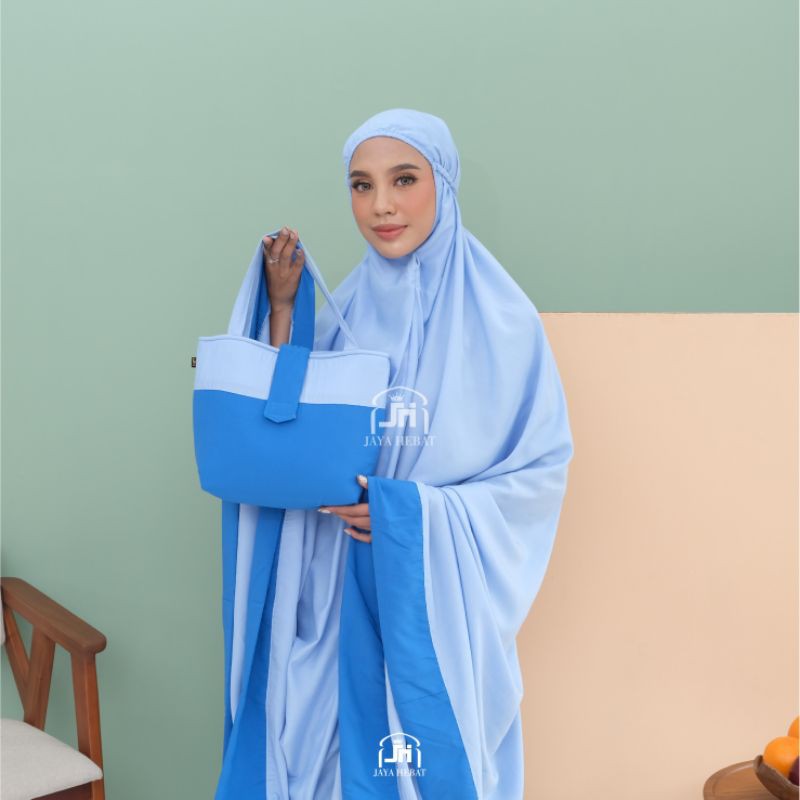 MUKENA JUMBO KATUN RAYON POLOS MUKENA BALI DEWASA TRAVELING