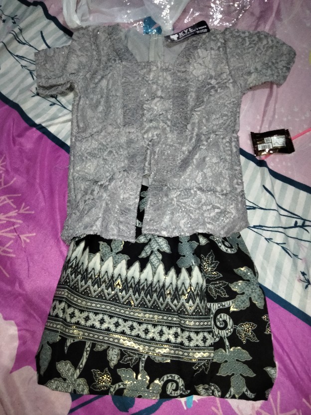 (flashsale) Kb Kids Chacha (5 Warna) Brukat Premium Mix Batik Prada Kebaya Anak Brukat Terlaris!!