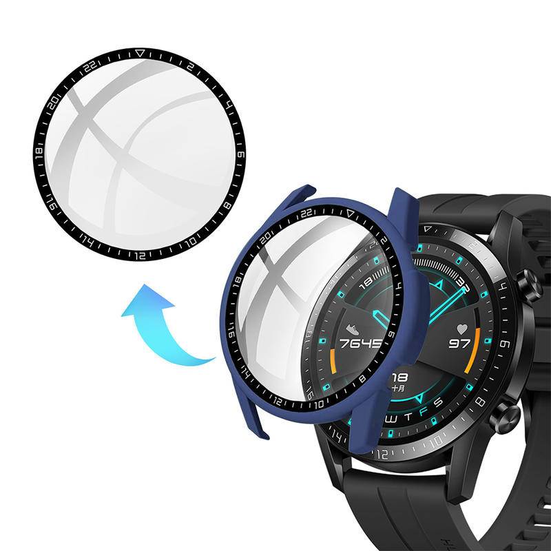 Case Pelindung Layar Tempered Glass Bumper Full Cover Untuk Huawei Watch GT3 42mm 46mm GT 3 42mm 46mm